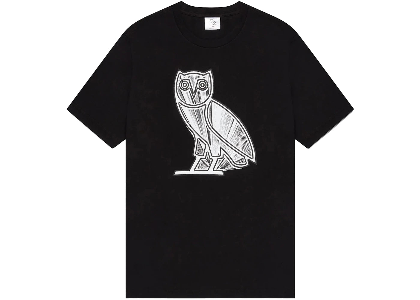 OVO Metallic Owl T-shirt Black - vue secondaire A