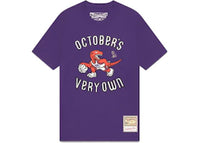 OVO Mitchell And Ness '95 Raptors Draft Day T-Shirt Purple