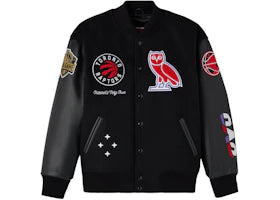 OVO NBA Toronto Raptors Varsity Jacket Black