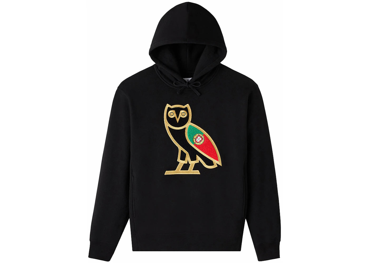 OVO Portugal OG Owl Hoodie Black - vue 360