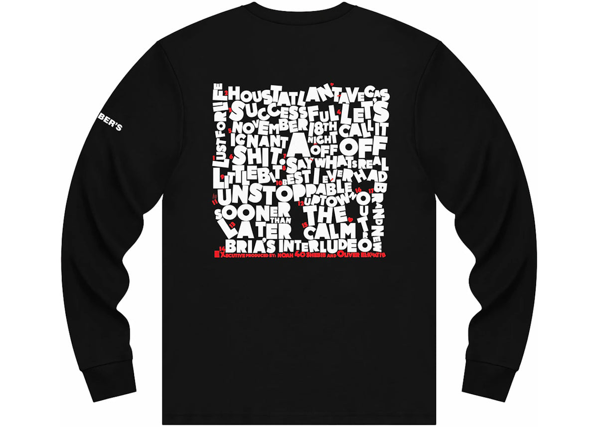OVO So Far Gone L/S Tee Black - vue secondaire B