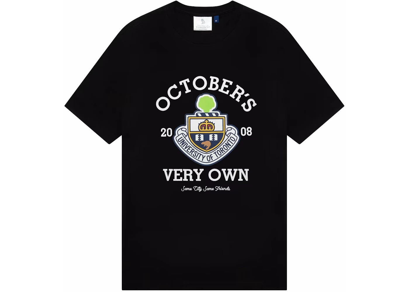 OVO U Of T Crest T-Shirt Black - vue secondaire A