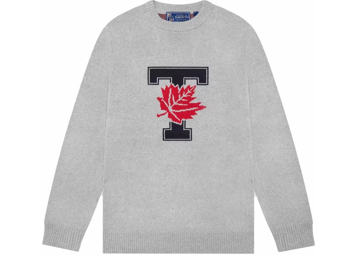 OVO U Of T Crewneck Sweater Heather Grey - vue secondaire A