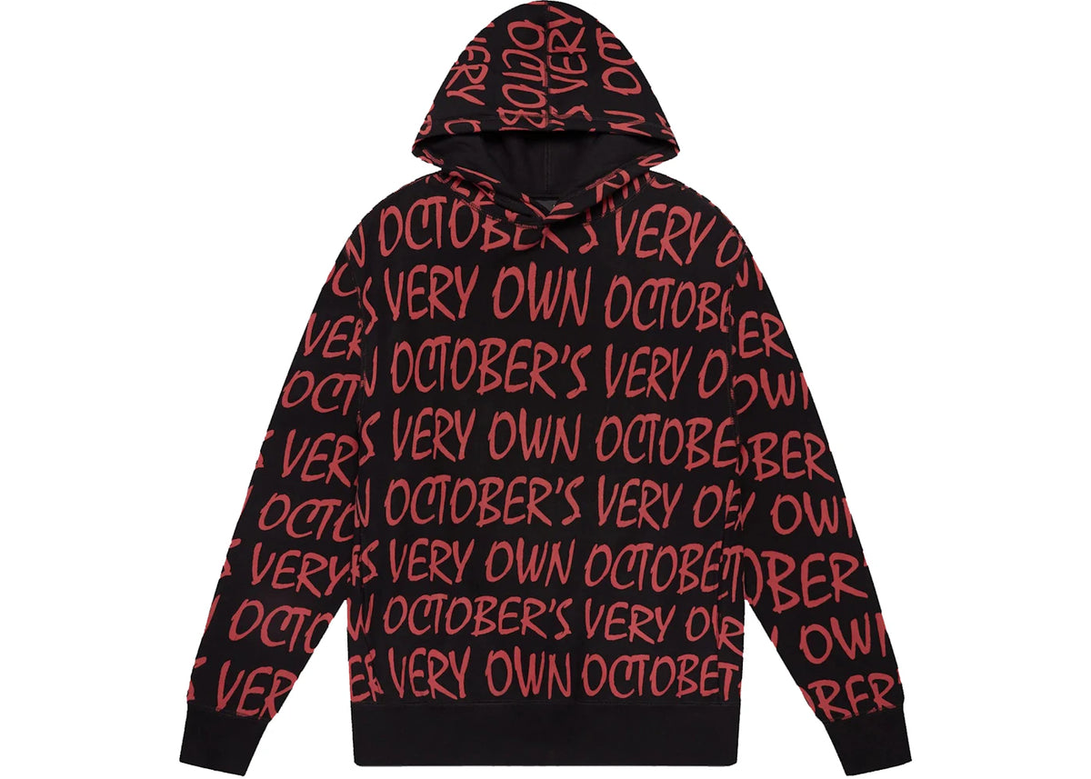 OVO W.T.T.F. Repeat Hoodie Black - vue secondaire A