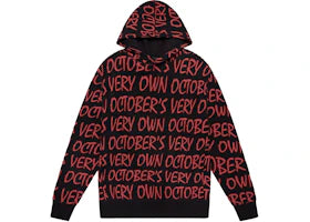 OVO W.T.T.F. Repeat Hoodie Black