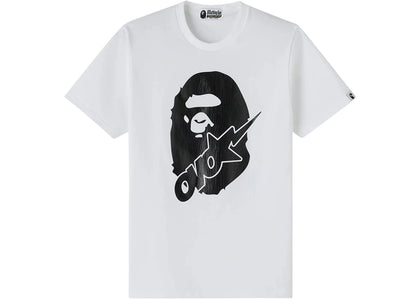 OVO x BAPE-STA Crocodile Print Tee White - product view 2