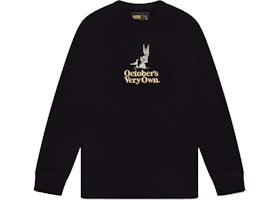 OVO x Looney Tunes Bugs Bunny Crewneck Black - vue 360