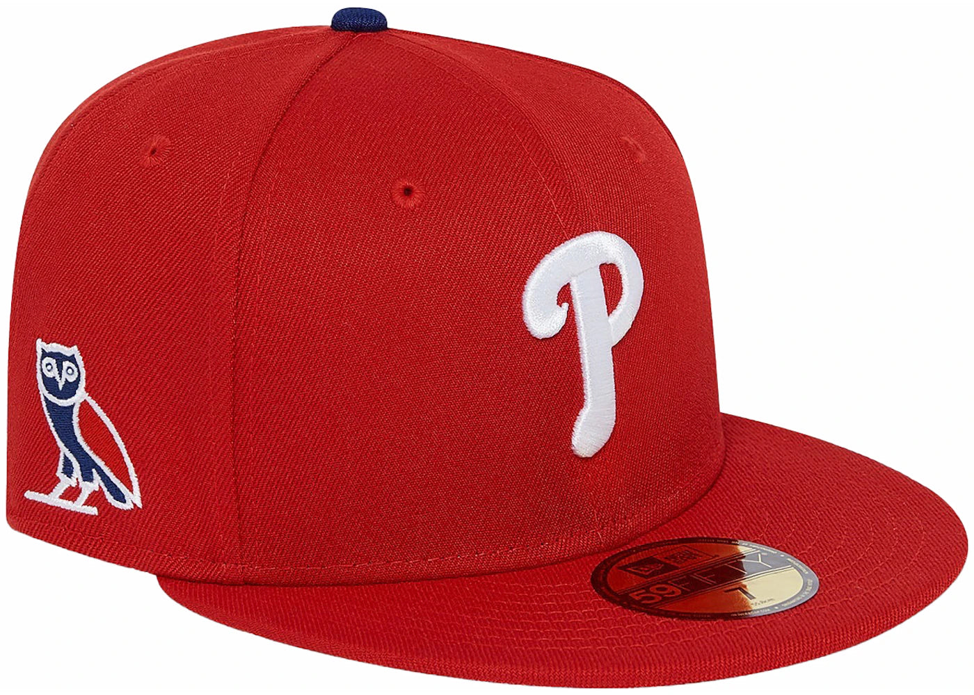 OVO x MLB Philadelphia Phillies New Era Hat Red - vue secondaire A