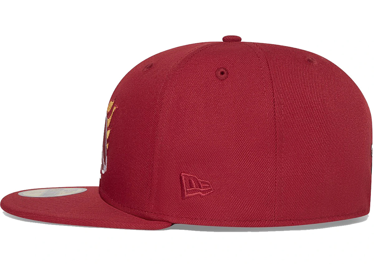 OVO x NBA Heat New Era 59Fifty Fitted Hat Red - vue secondaire A
