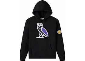 OVO x NBA Los Angeles Lakers OG Owl Hoodie Black - vue 360
