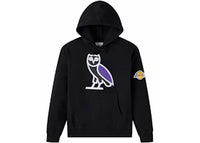 OVO x NBA Los Angeles Lakers OG Owl Hoodie Black
