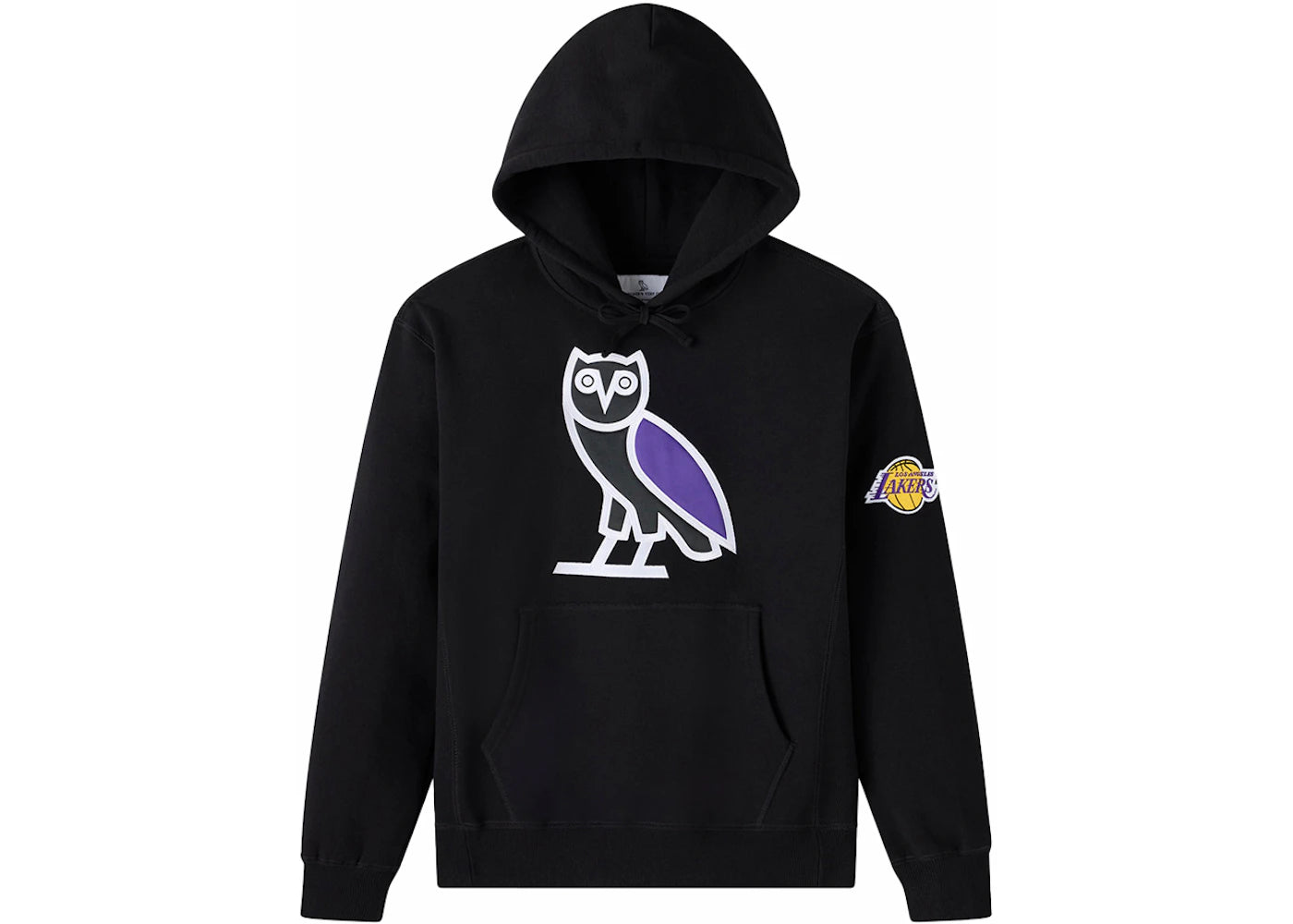 OVO x NBA Los Angeles Lakers OG Owl Hoodie Black - vue secondaire A