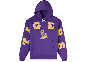 OVO x NCAA LSU Tigers Hoodie Purple - vue secondaire A