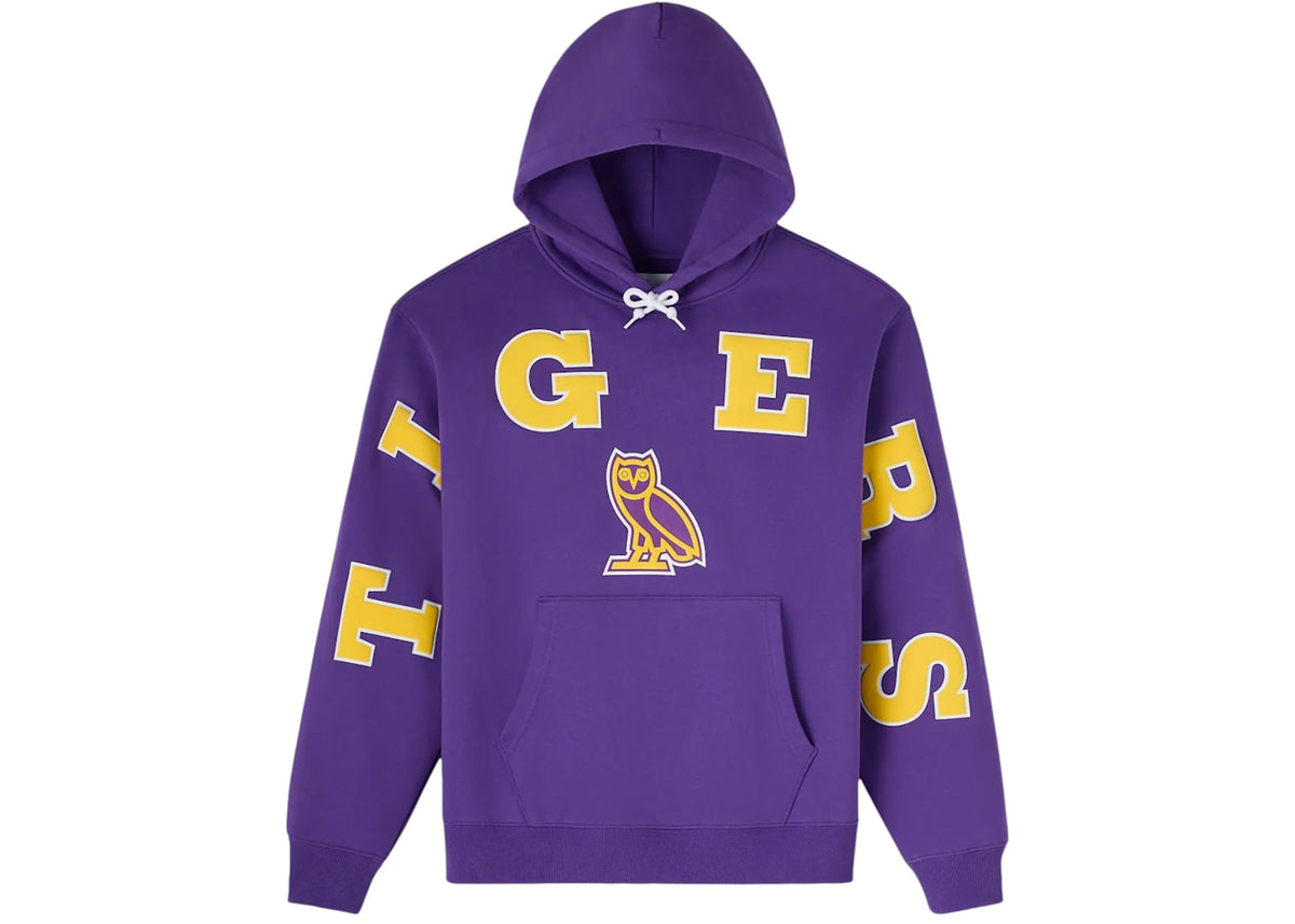 OVO x NCAA LSU Tigers Hoodie Purple - vue secondaire A