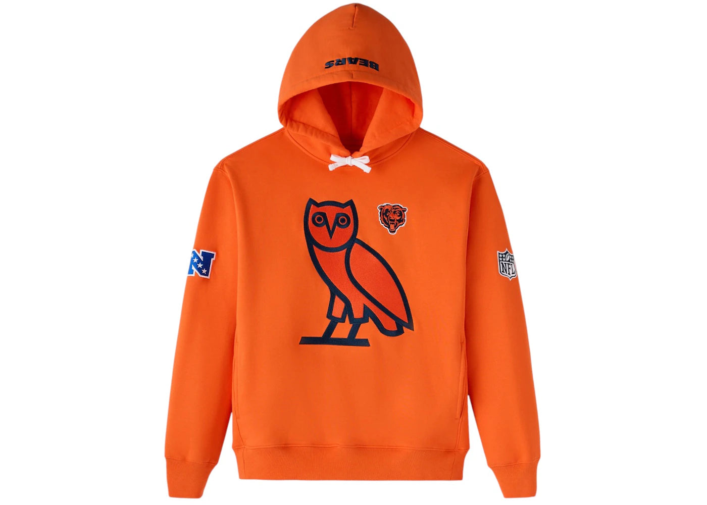 OVO x NFL Chicago Bears OG Owl Hoodie Orange - vue secondaire A