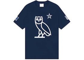 OVO x NFL Dallas Cowboys OG Owl T-Shirt Navy - vue 360