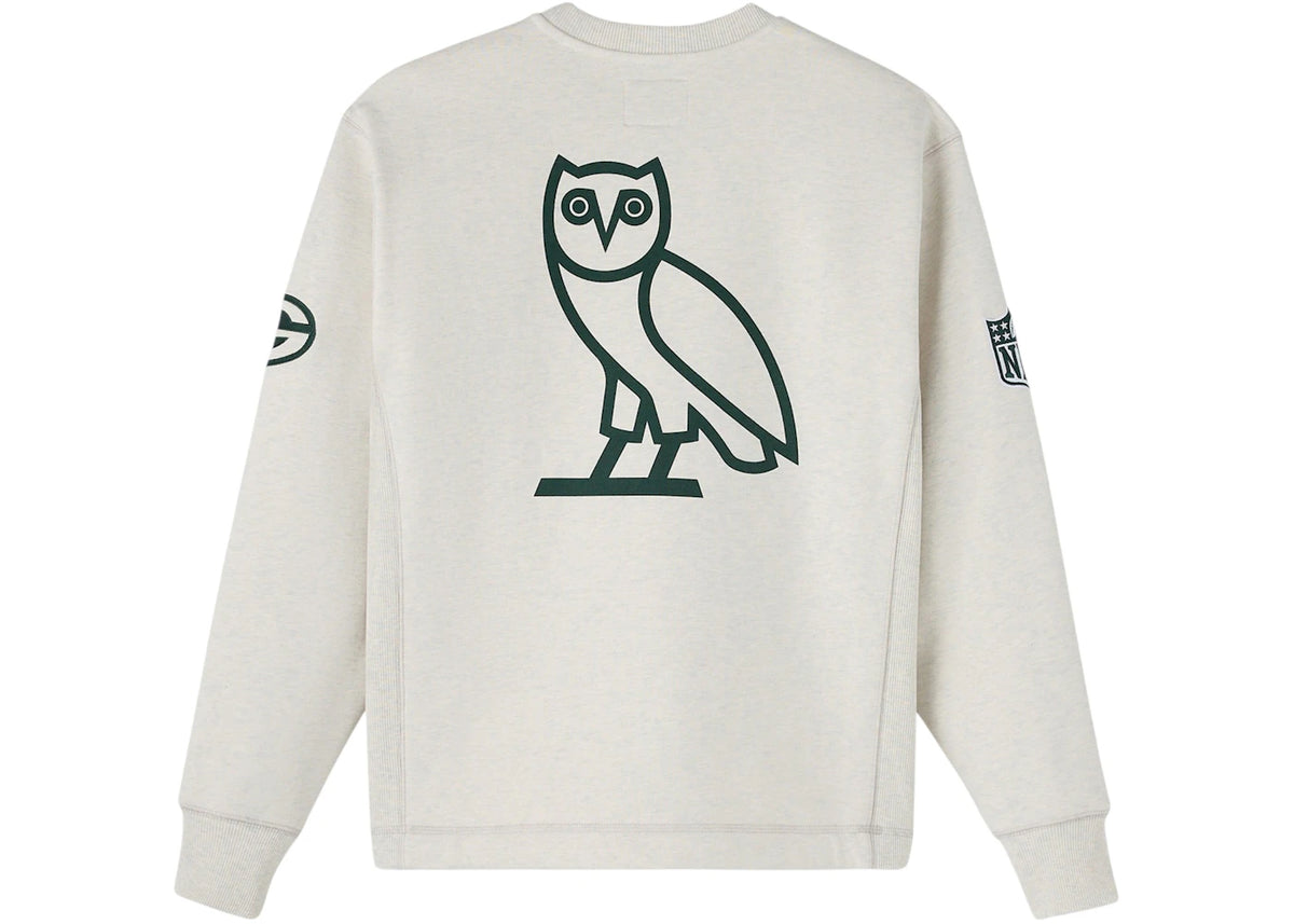 OVO x NFL Green Bay Packers Crewneck Sweatshirt Gray - vue secondaire B