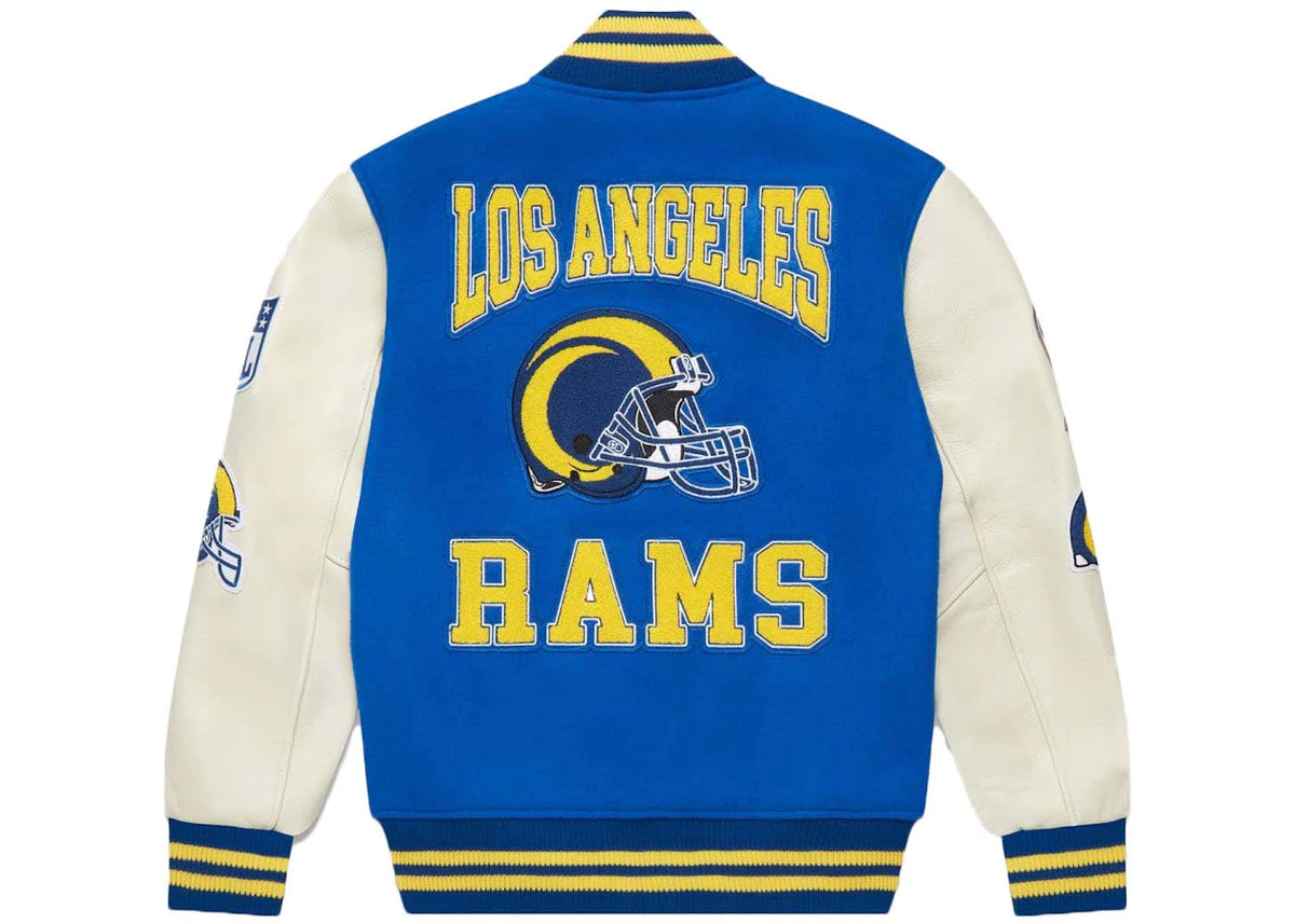 OVO x NFL Los Angeles Rams Varsity Jacket Blue - vue secondaire B