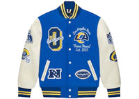 OVO x NFL Los Angeles Rams Varsity Jacket Blue