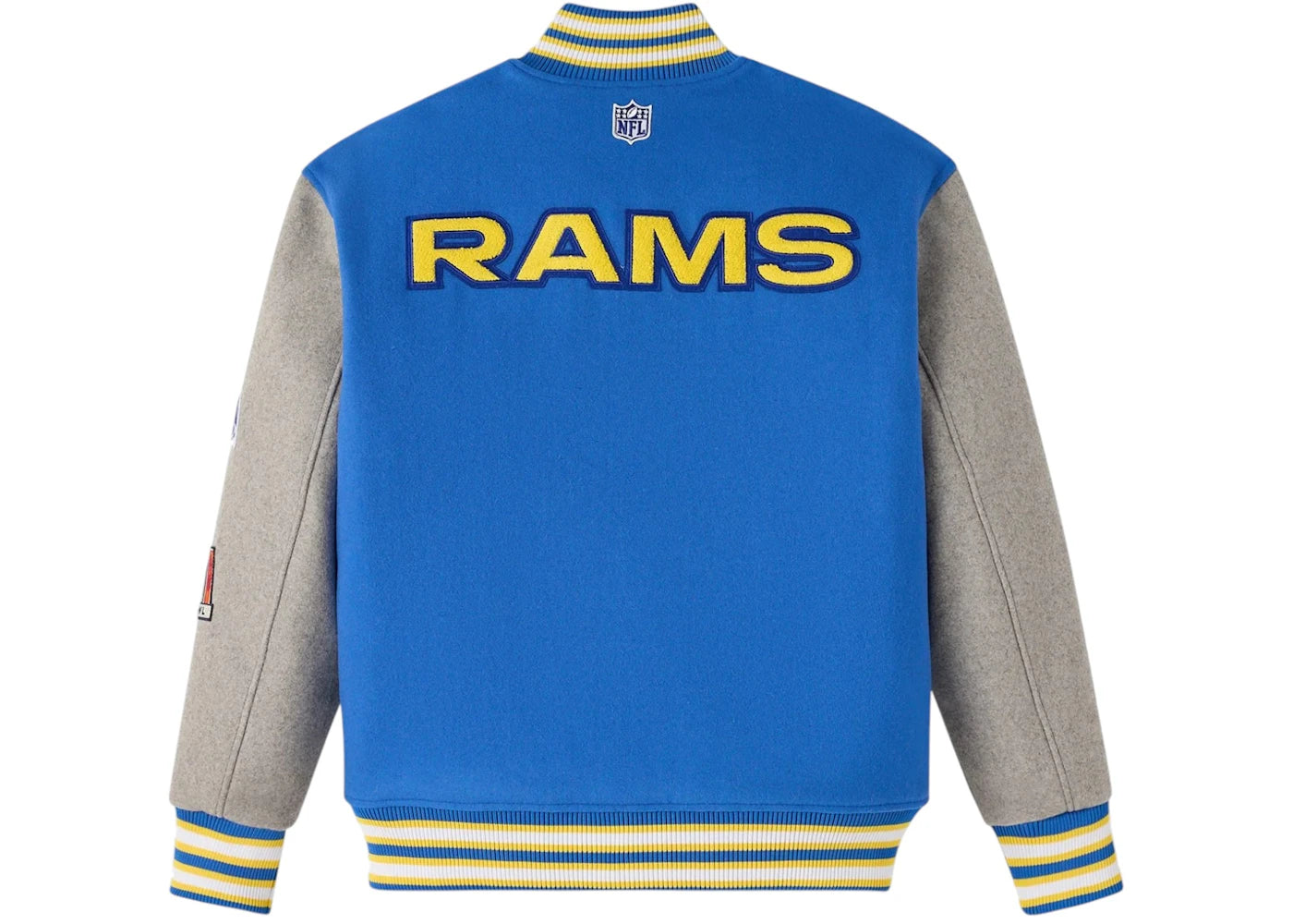 OVO x NFL Los Angeles Rams Wool Varsity Jacket Blue - vue secondaire A