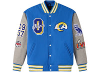 OVO x NFL Los Angeles Rams Wool Varsity Jacket Blue