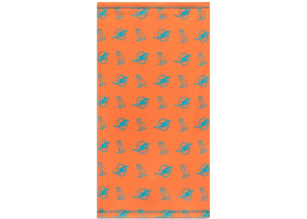 OVO x NFL Miami Dolphins Neck Gaiter Teal - vue secondaire B