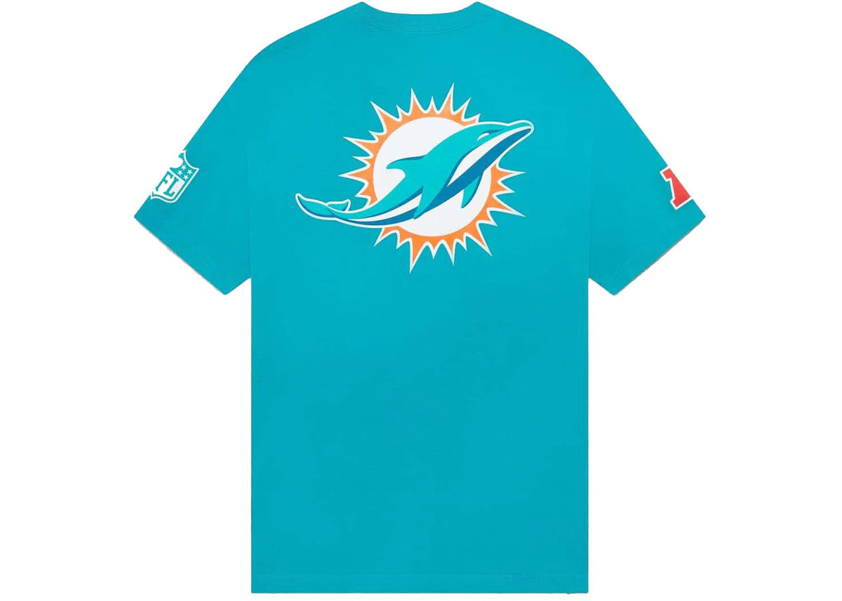 OVO x NFL Miami Dolphins OG Owl T-Shirt Teal - vue secondaire B