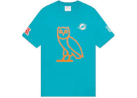 OVO x NFL Miami Dolphins OG Owl T-Shirt Teal