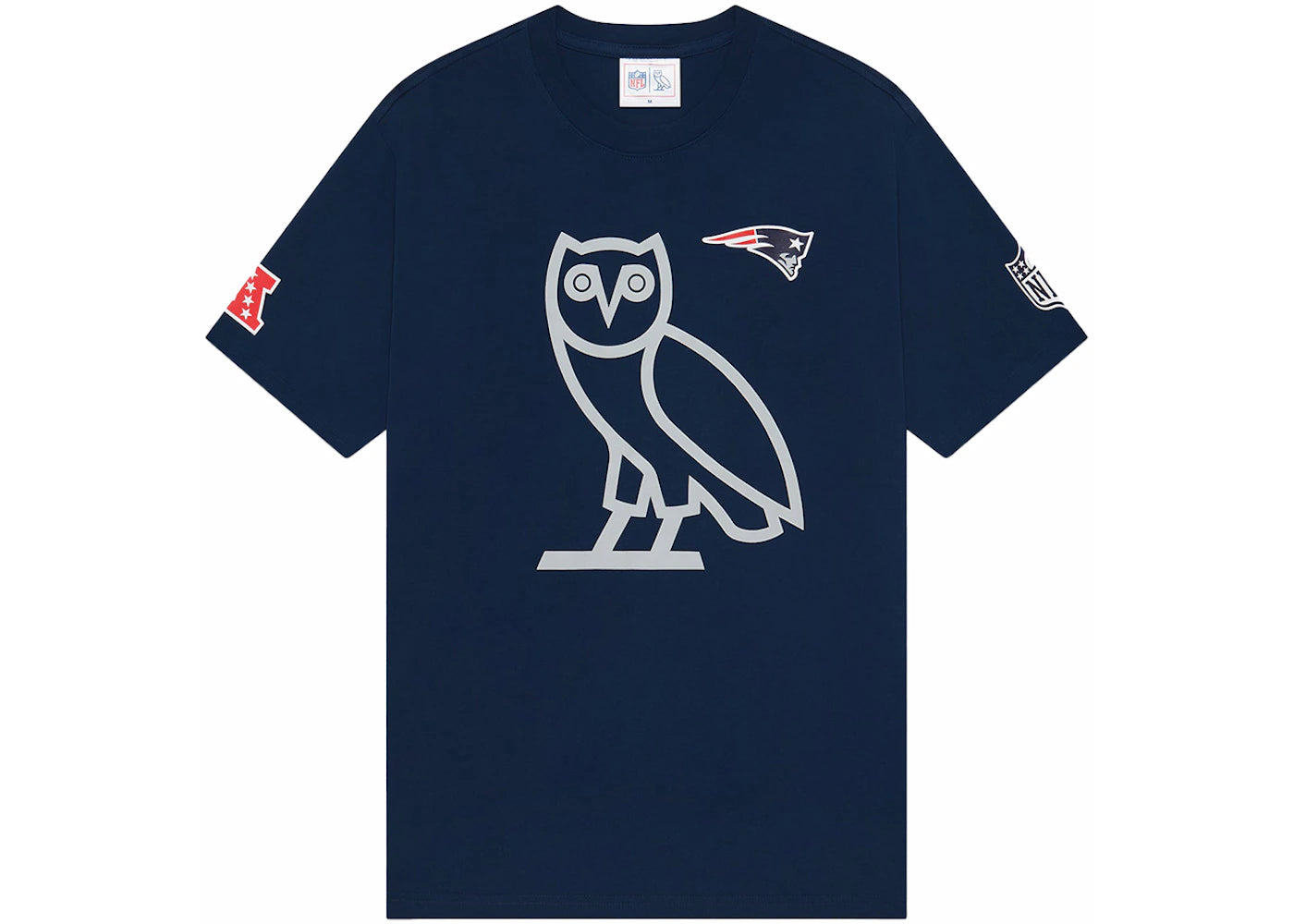 OVO x NFL New England Patriots Game Day T-Shirt Blue - vue secondaire A