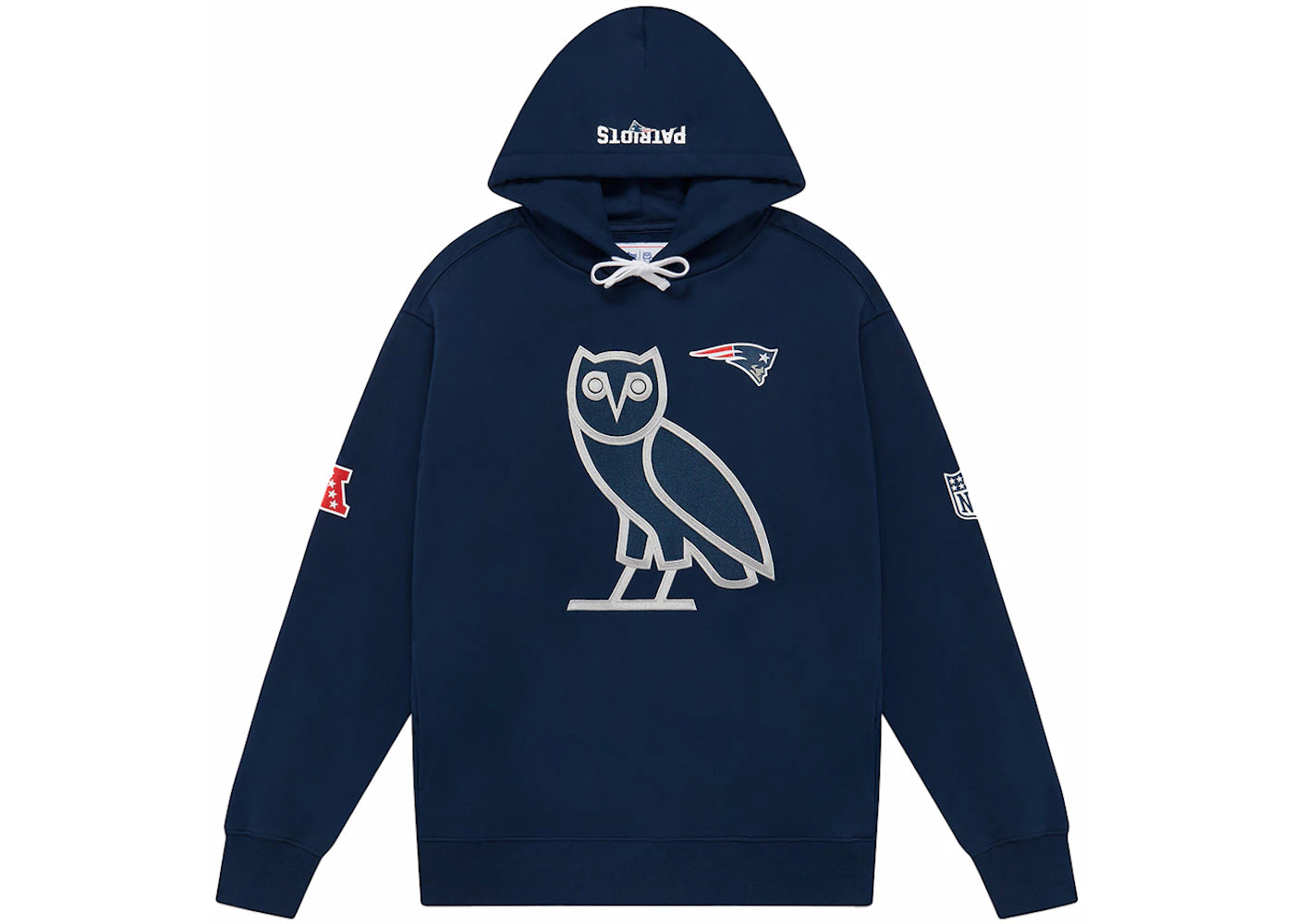 OVO x NFL New England Patriots OG Hoodie Blue - vue secondaire A