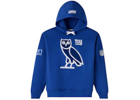 OVO x NFL New York Giants Icon Team Hoodie Blue - vue 360