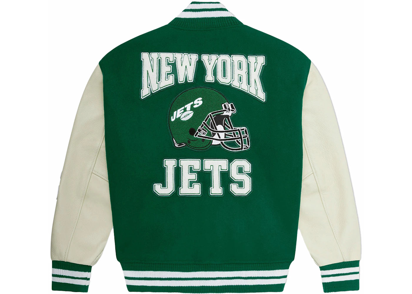OVO x NFL New York Jets Varsity Jacket Green - vue secondaire B