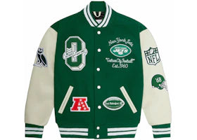 OVO x NFL New York Jets Varsity Jacket Green - vue 360
