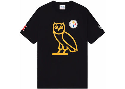 OVO x NFL Pittsburgh Steelers Game Day T-Shirt Black - apparel view 2