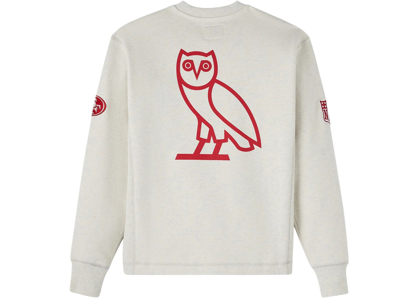 OVO x NFL San Francisco 49ers Crewneck Sweatshirt Gray - vue secondaire B
