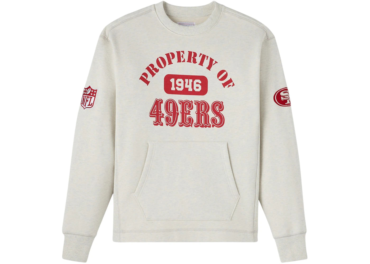 OVO x NFL San Francisco 49ers Crewneck Sweatshirt Gray - vue secondaire A