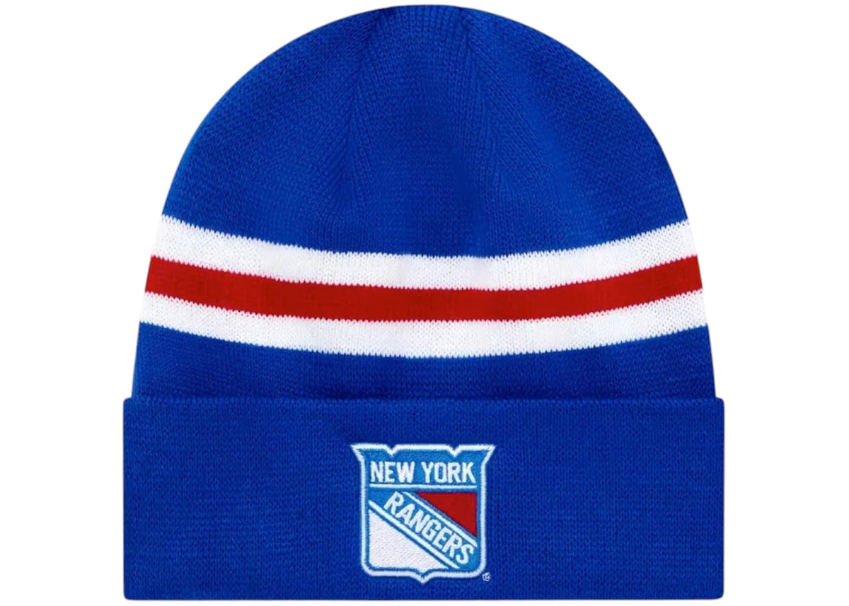 OVO x NHL New York Rangers Beanie Hat Blue - vue 360