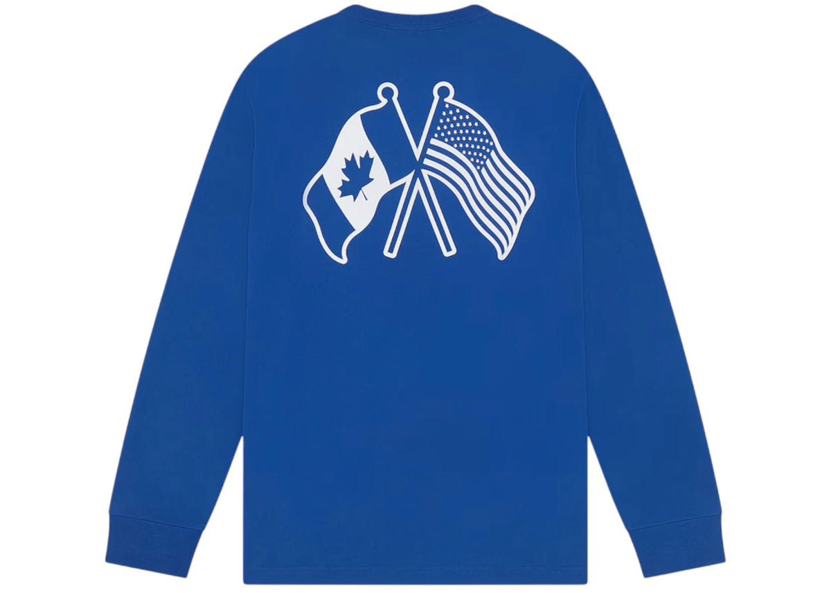 OVO x NHL New York Rangers L/S T-shirt Blue - vue secondaire B