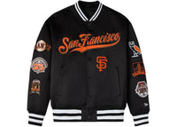 OVO x New Era MLB San Francisco Giants Varsity Jacket Black