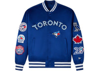 OVO x New Era MLB Toronto Blue Jays Collegejacke Blau