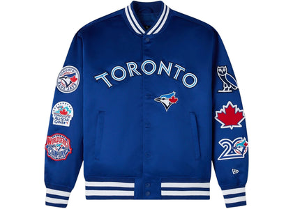 OVO x New Era MLB Toronto Blue Jays Varsity Jacket Blue sneakers - authentic OVO shoes