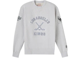 OVO x Nhl Los Angeles Kings Crewneck Sweatshirt Gray - vue 360