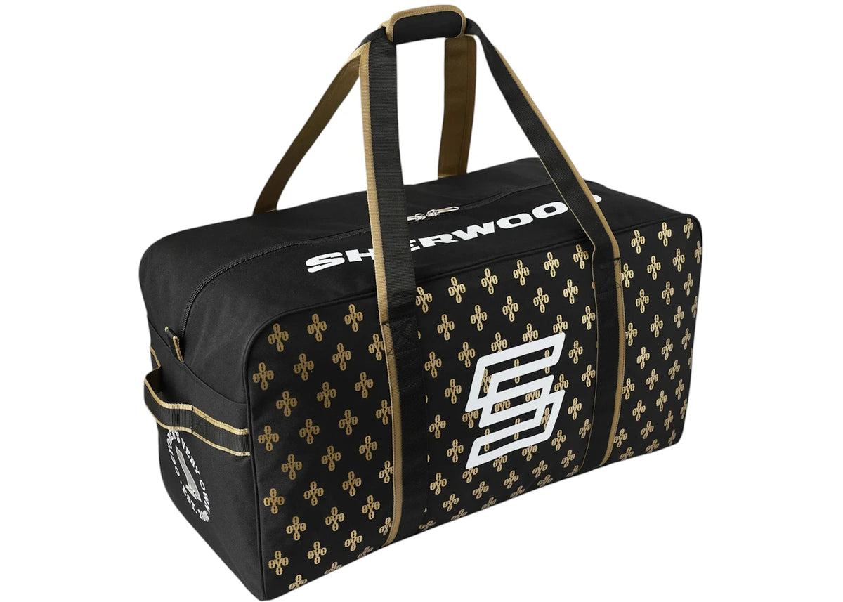 OVO x Sherwood Team Junior Carry Bag Black/Gold - vue 360