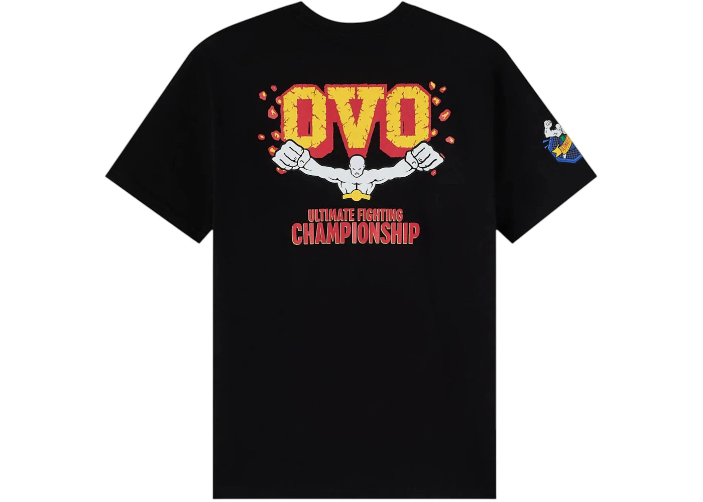 OVO x UFC Flame Logo T-shirt Black - vue secondaire B