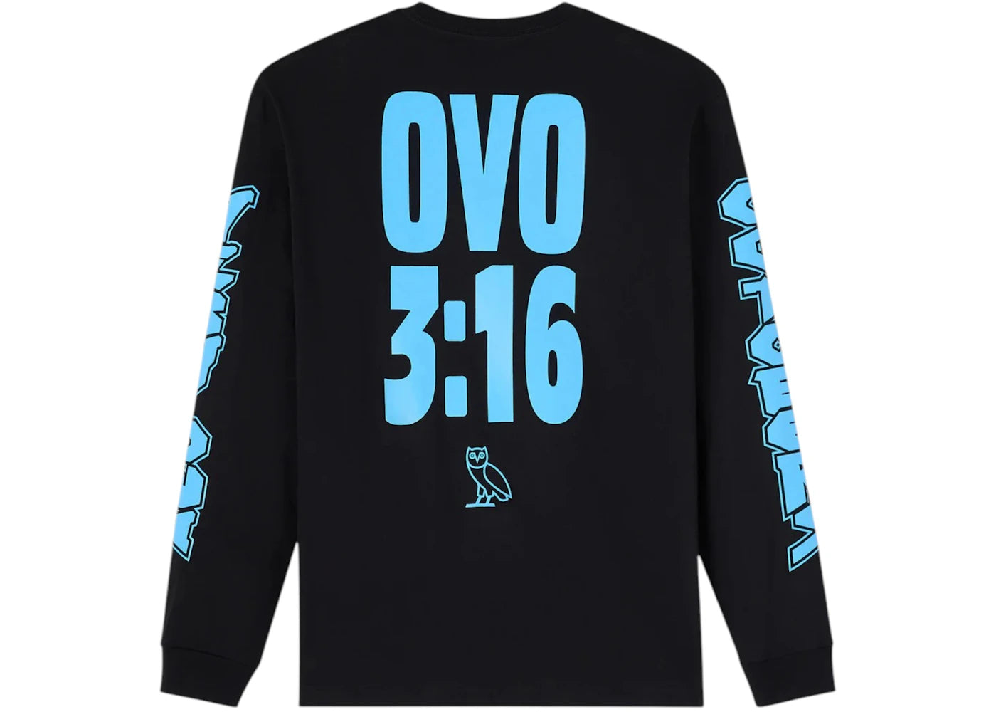 OVO x WWE Stone Cold Steve Austin L/S Tee Black - vue secondaire B
