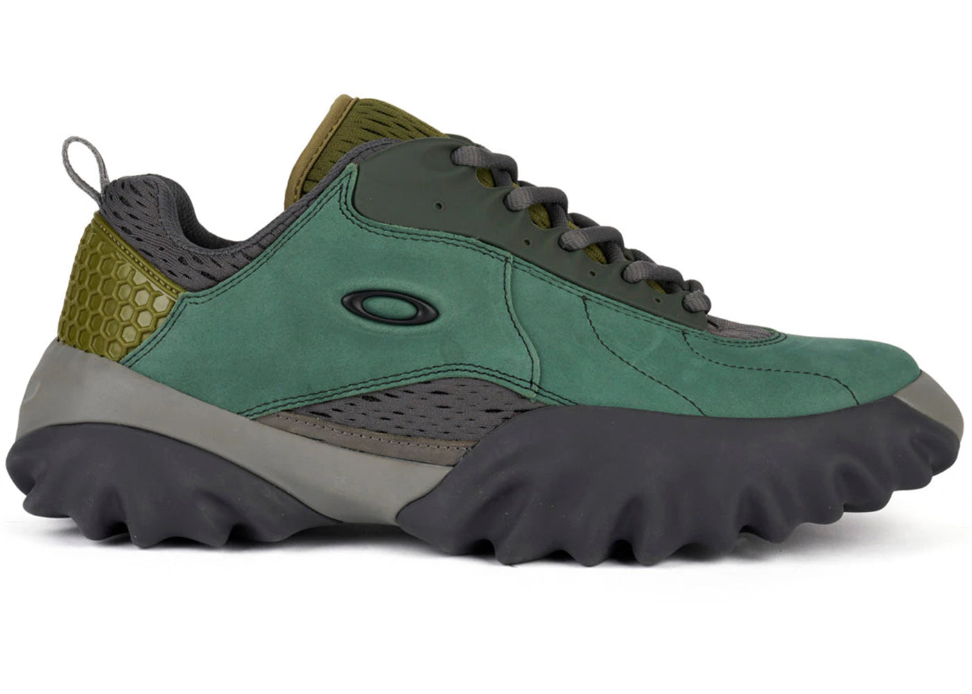 Oakley Factory Team Chop Saw Brain Dead Suede Duck Green - vue 360