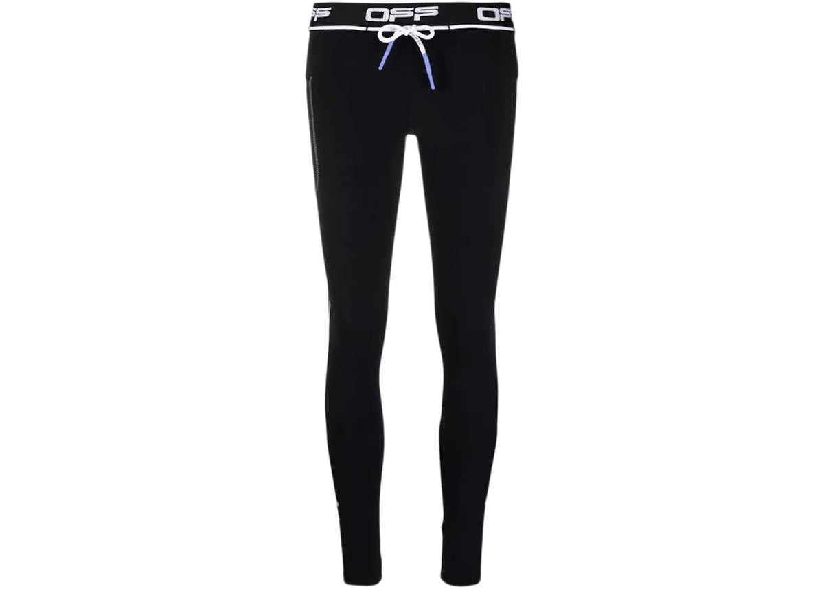 OFF-WHITE Active Logo Leggings Black/White - vue secondaire A