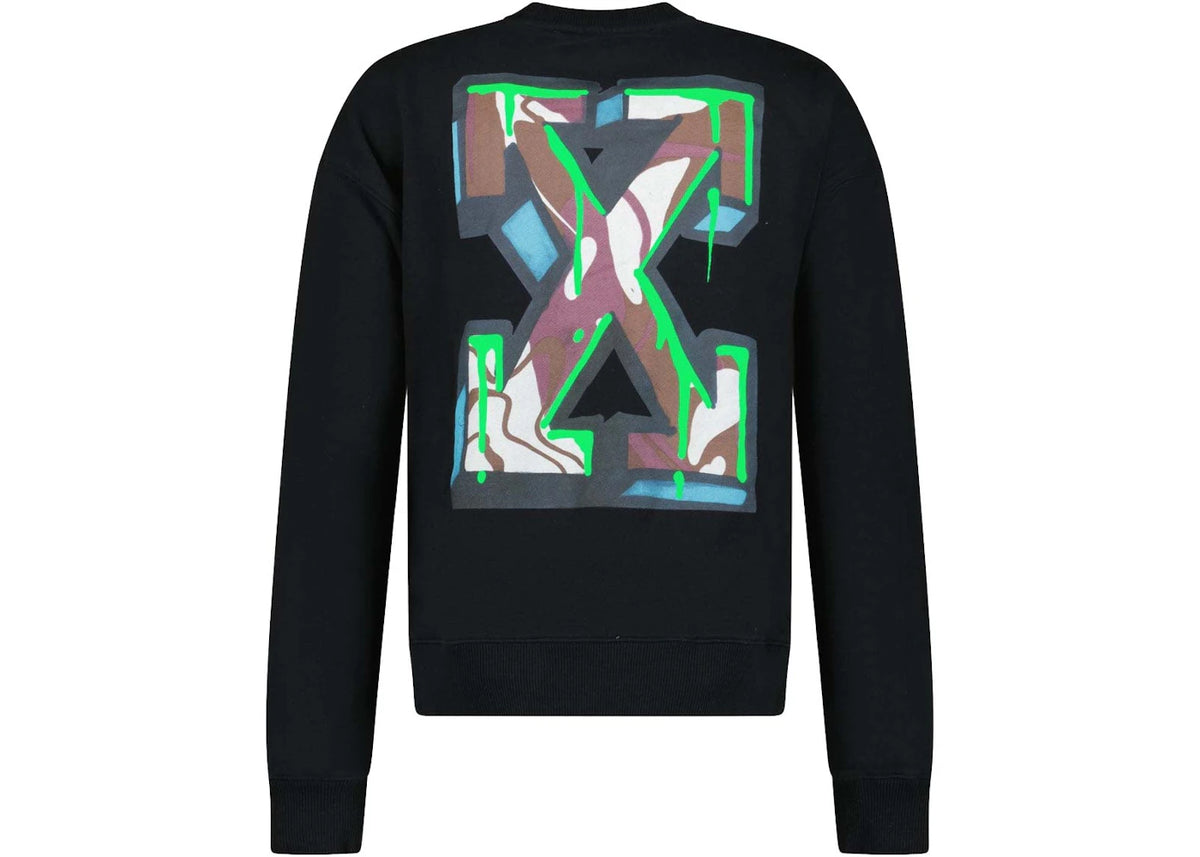 OFF-WHITE Arrow Print Sweatshirt Black - vue secondaire B