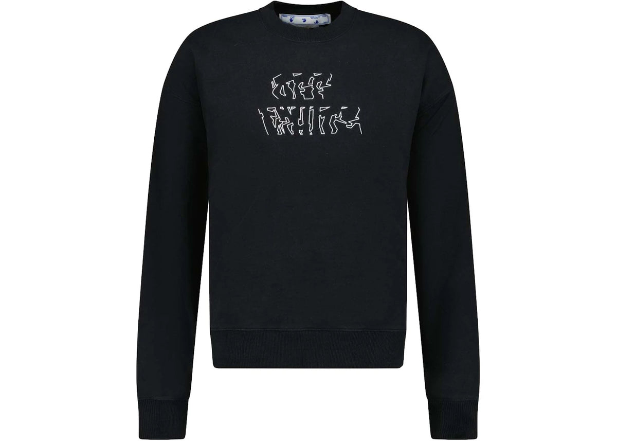OFF-WHITE Arrow Print Sweatshirt Black - vue secondaire A