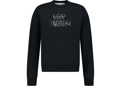 OFF-WHITE Arrow Print Sweatshirt Black - apparel view 2